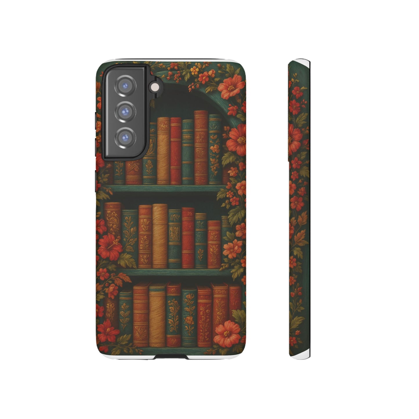Phone Case - Bookshelf Vintage Book Lover's iPhone & Samsung Cover