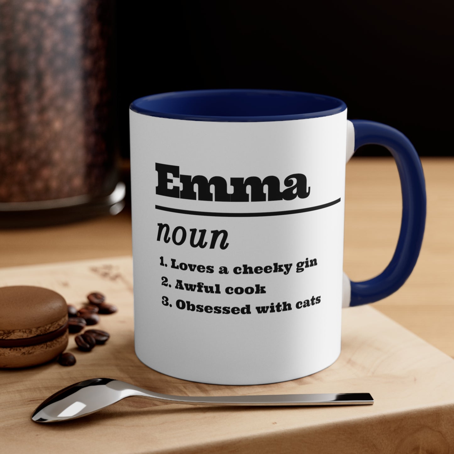 Custom Name with Quotes Birthday Accent Coffee Mug, 11oz