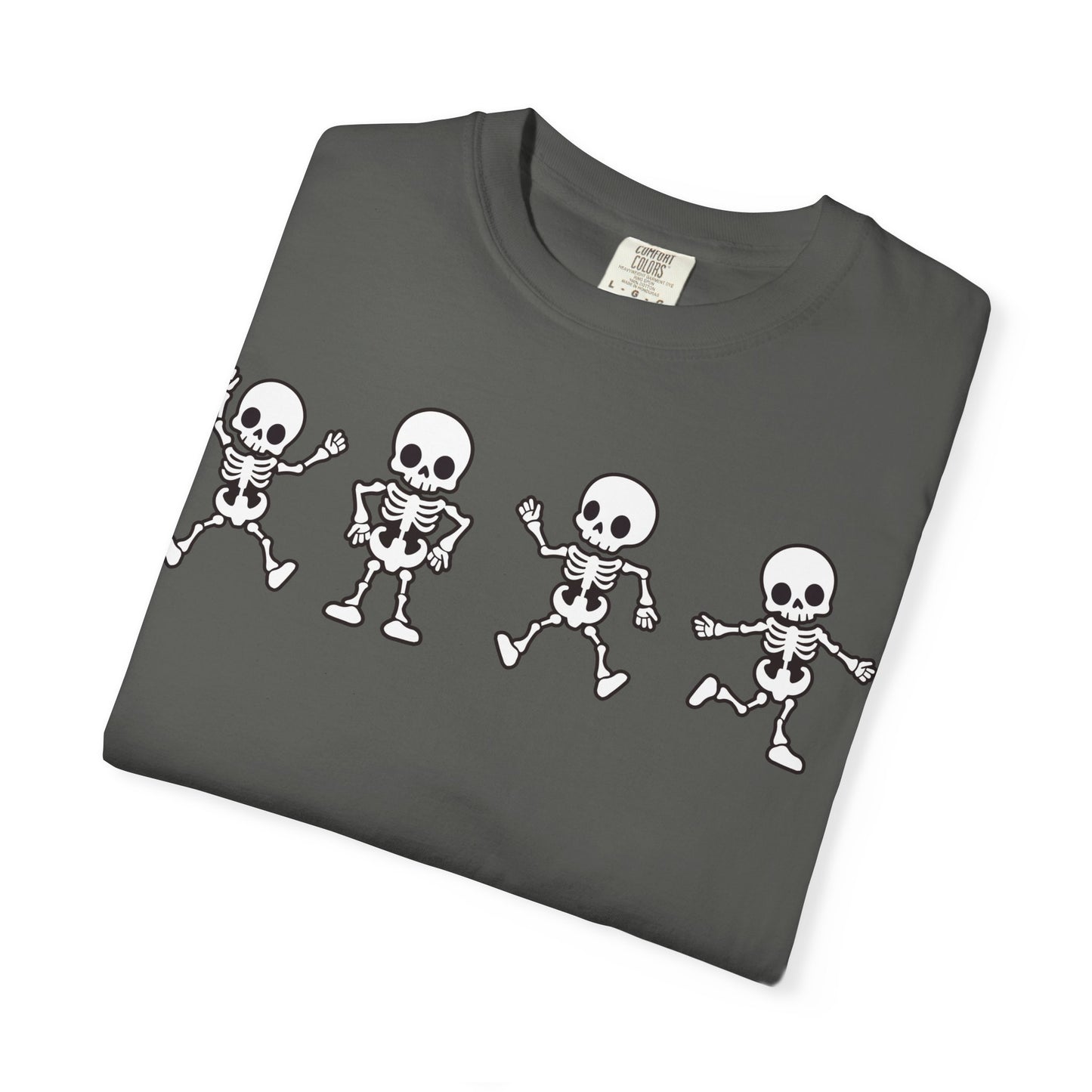 Dancing Skeletons Halloween T-Shirt – Fun Spooky Graphic Tee for Adults & Teens