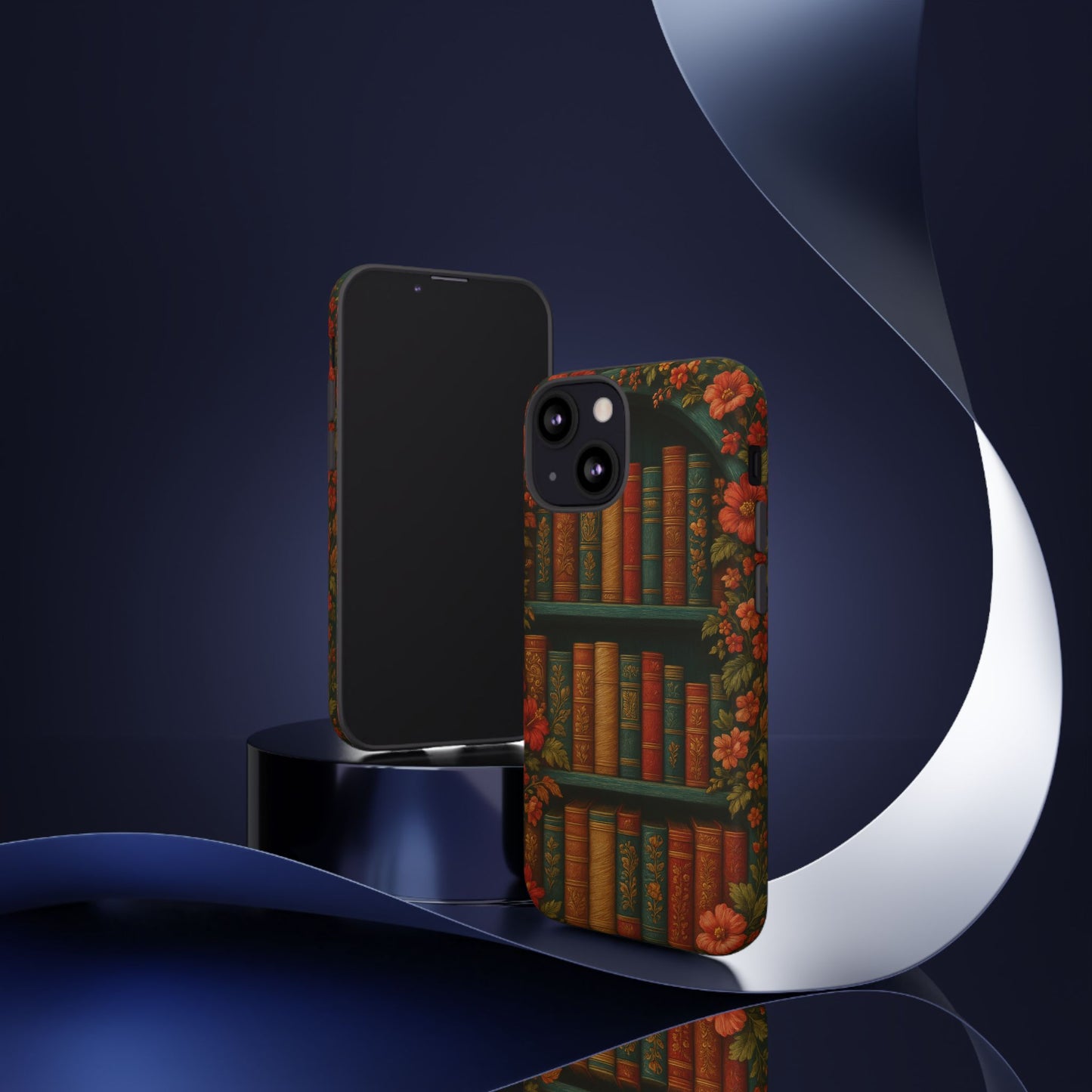 Phone Case - Bookshelf Vintage Book Lover's iPhone & Samsung Cover