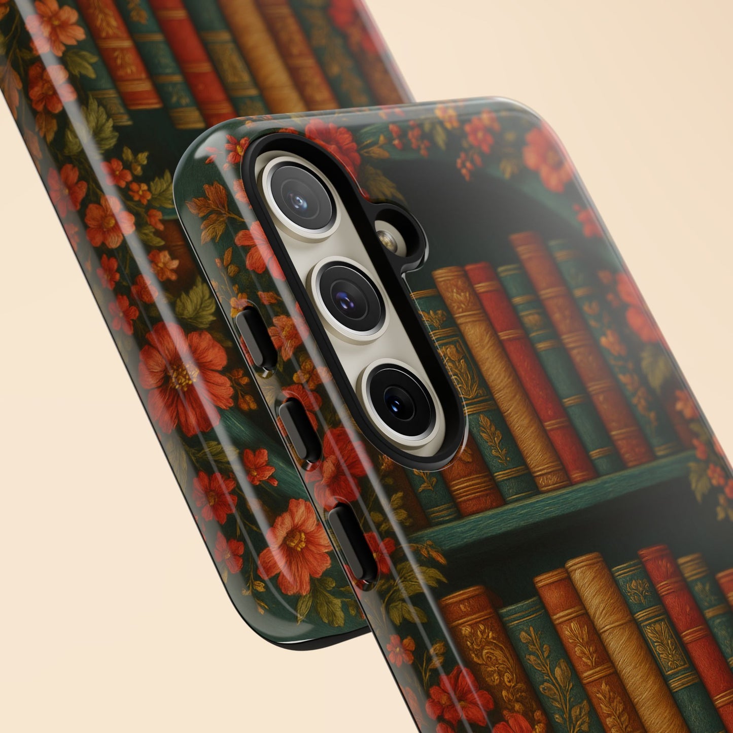 Phone Case - Bookshelf Vintage Book Lover's iPhone & Samsung Cover