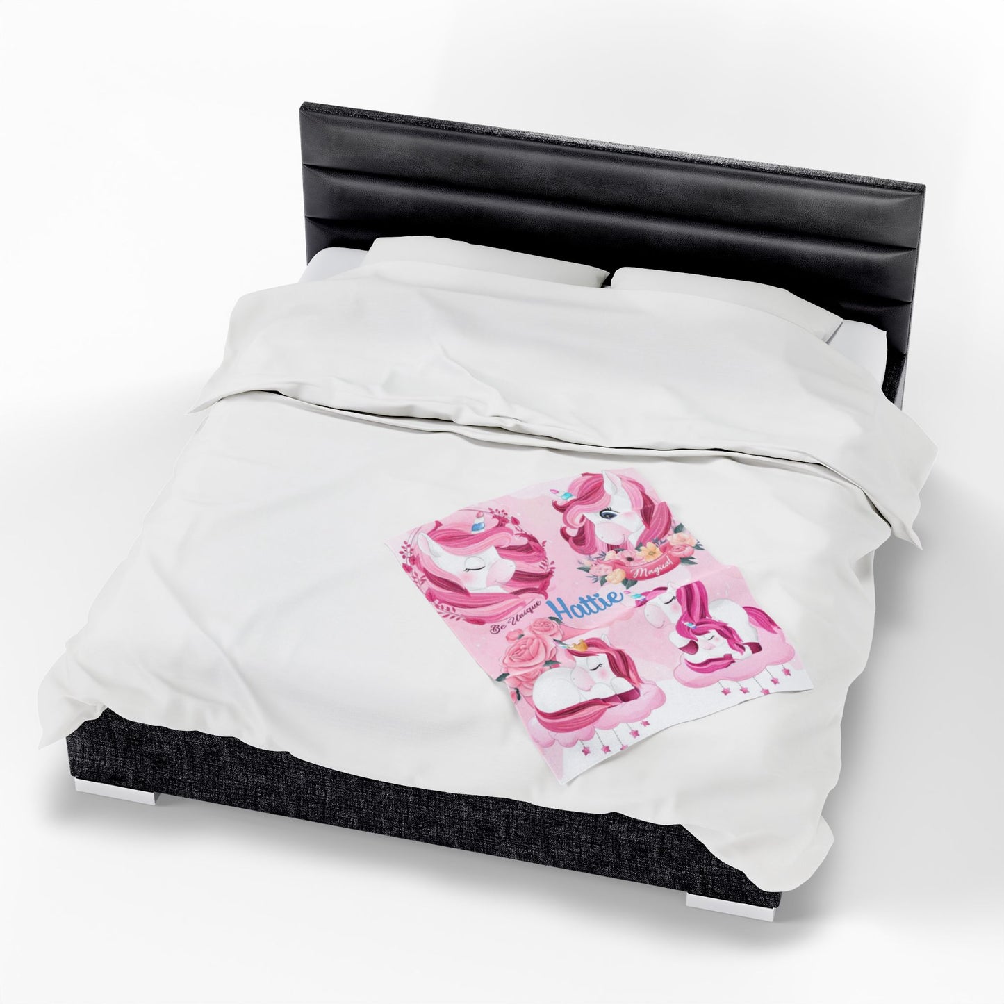 Personalized Unicorn Blanket for Kids – Soft Plush Velveteen Throw for Girls – Magical Custom Gift for Birthdays & Holidays