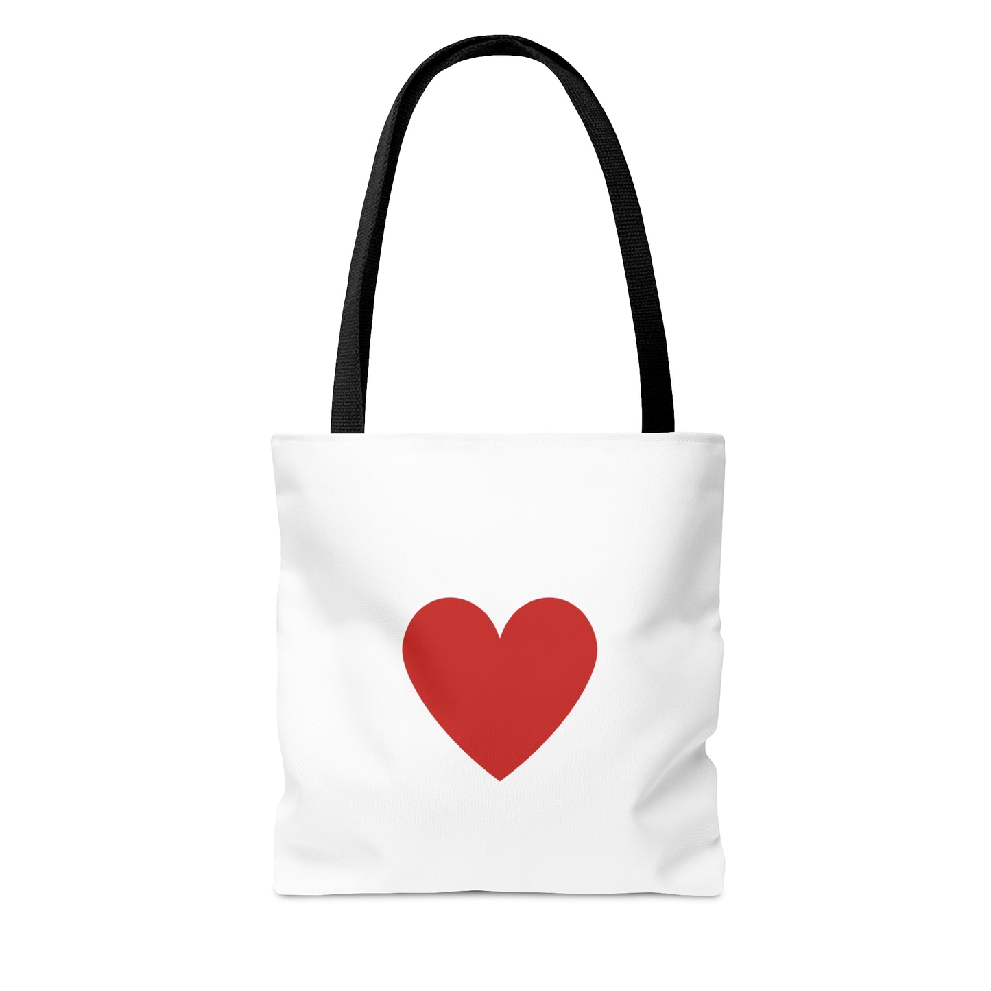 Valentine Tote Bags, I Love U with Small Heart Printed Tote Bag