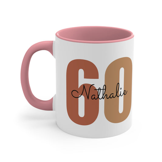 60th Birthday Custom Coffee Mug, 11oz, Custom Birthday Mug