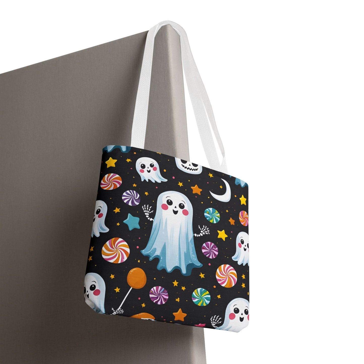 Halloween Canvas Tote Bag, Reusable and Stylish Bag for Trick-or-Treat Adventures, Halloween Parties, and Daily Use