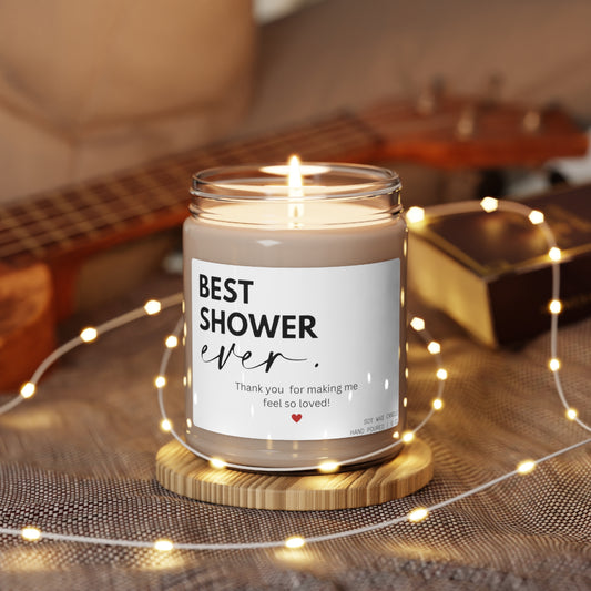 Best Shower Ever Baby Shower Gift Candle, Scented Soy Candle for Her
