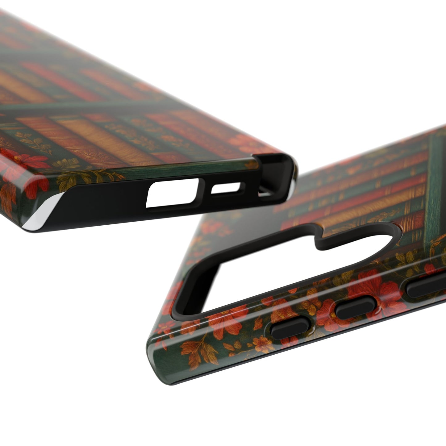 Phone Case - Bookshelf Vintage Book Lover's iPhone & Samsung Cover