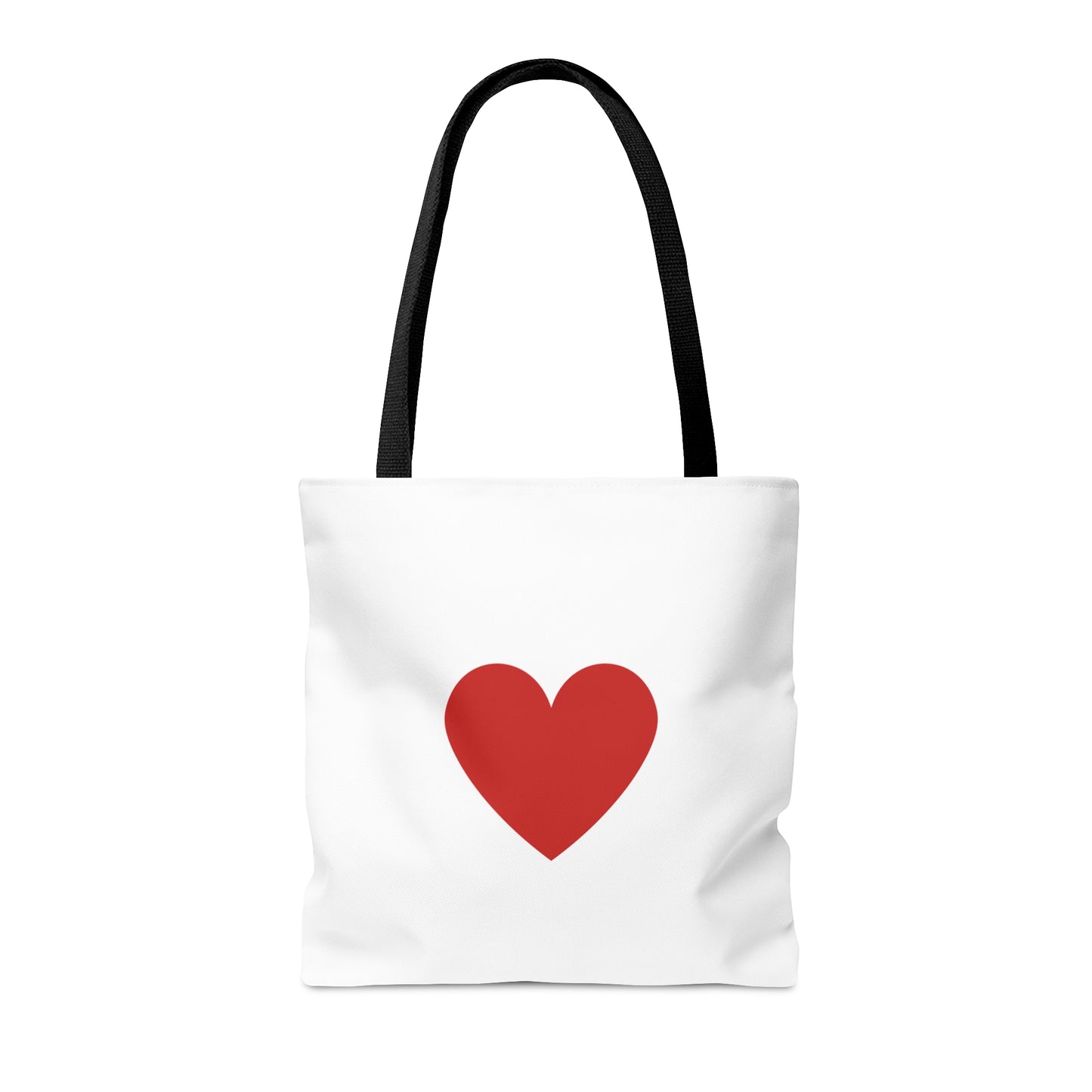 Valentine Tote Bags, I Love U with Small Heart Printed Tote Bag