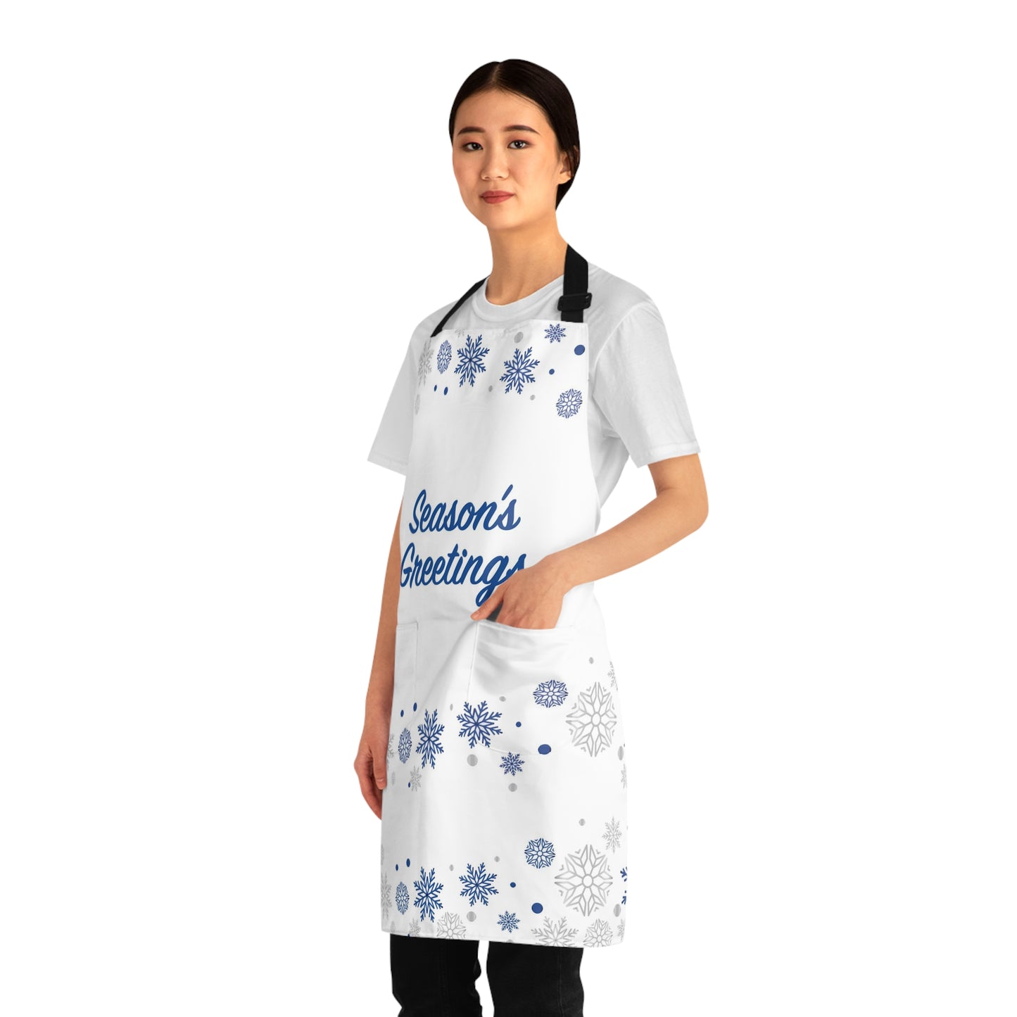 Season's Greetings Christmas Apron for Women and Men