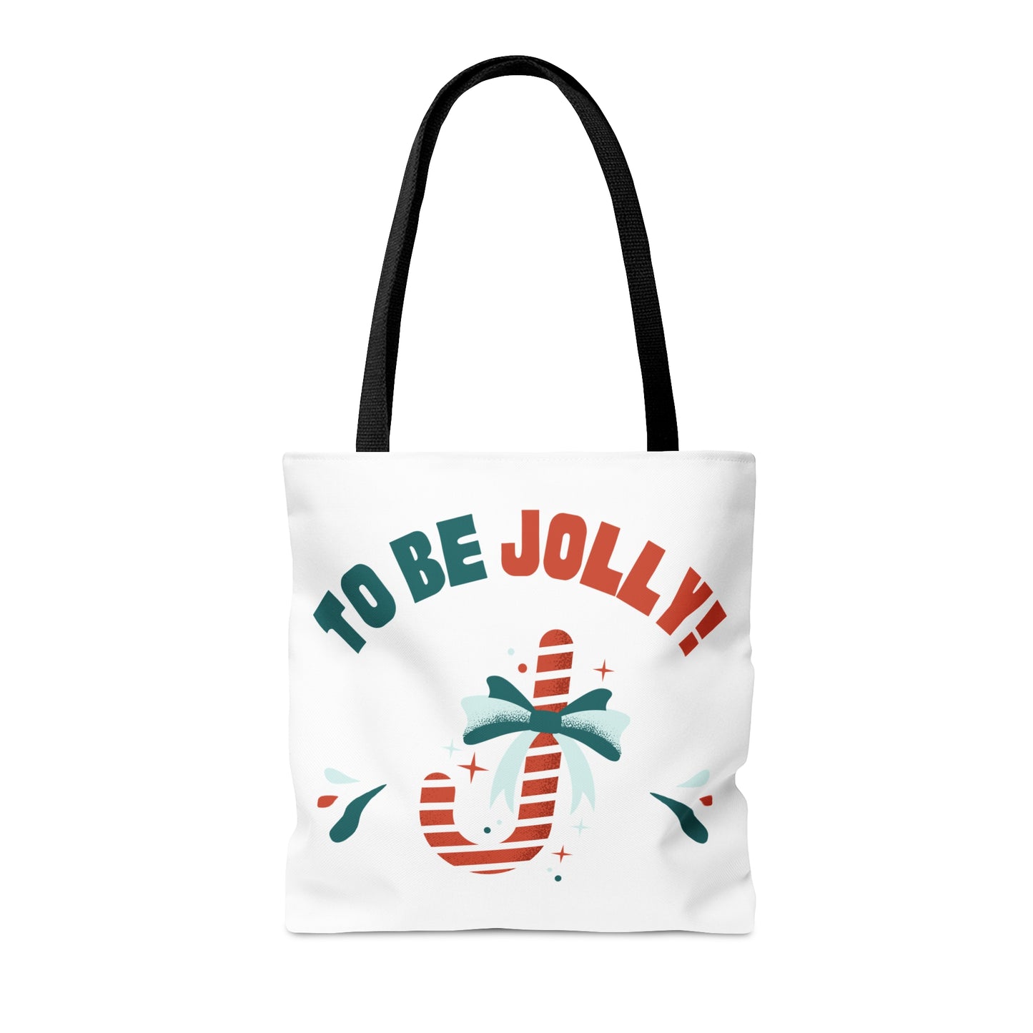 Christmas Tote Bag with “‘TIS THE SEASON” Santa Hat Design – Durable All-Over Print Holiday Carryall in 3 Sizes