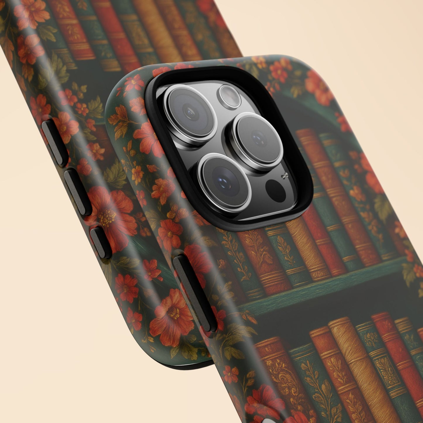 Phone Case - Bookshelf Vintage Book Lover's iPhone & Samsung Cover