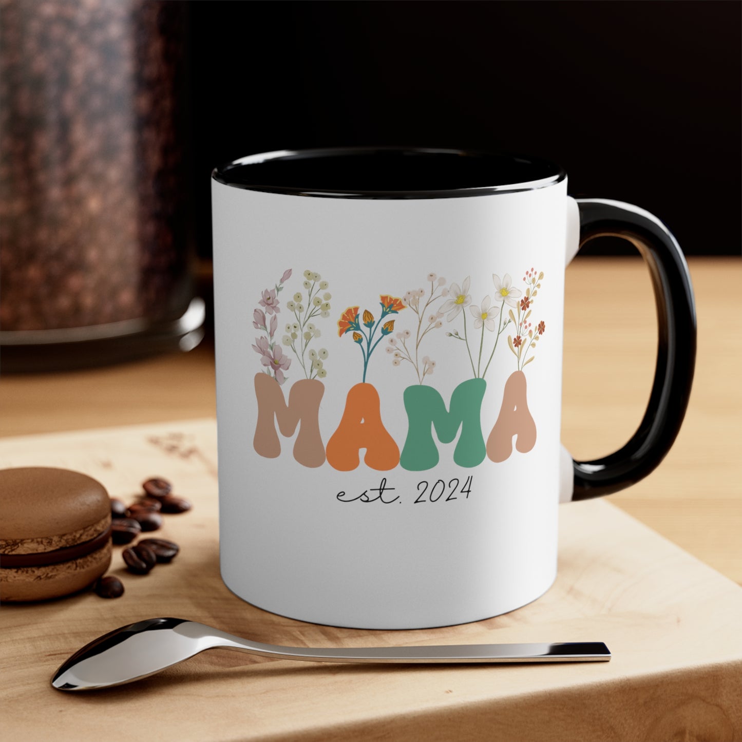 Mama Est 2024 Mug, Custom Birthday Mug for Mom