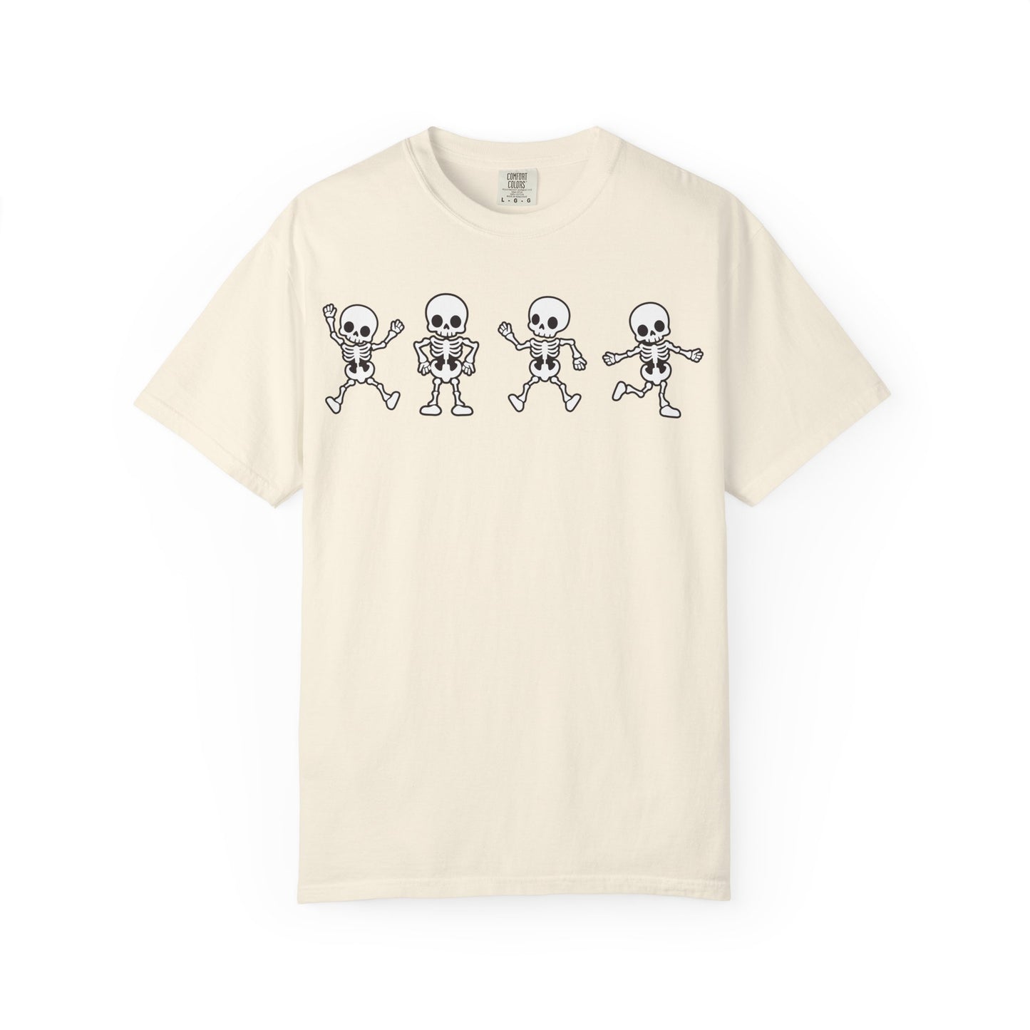 Dancing Skeletons Halloween T-Shirt – Fun Spooky Graphic Tee for Adults & Teens