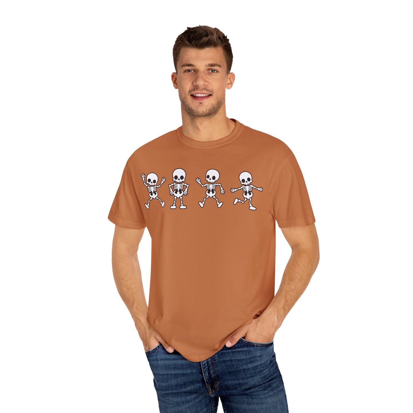 Dancing Skeletons Halloween T-Shirt – Fun Spooky Graphic Tee for Adults & Teens