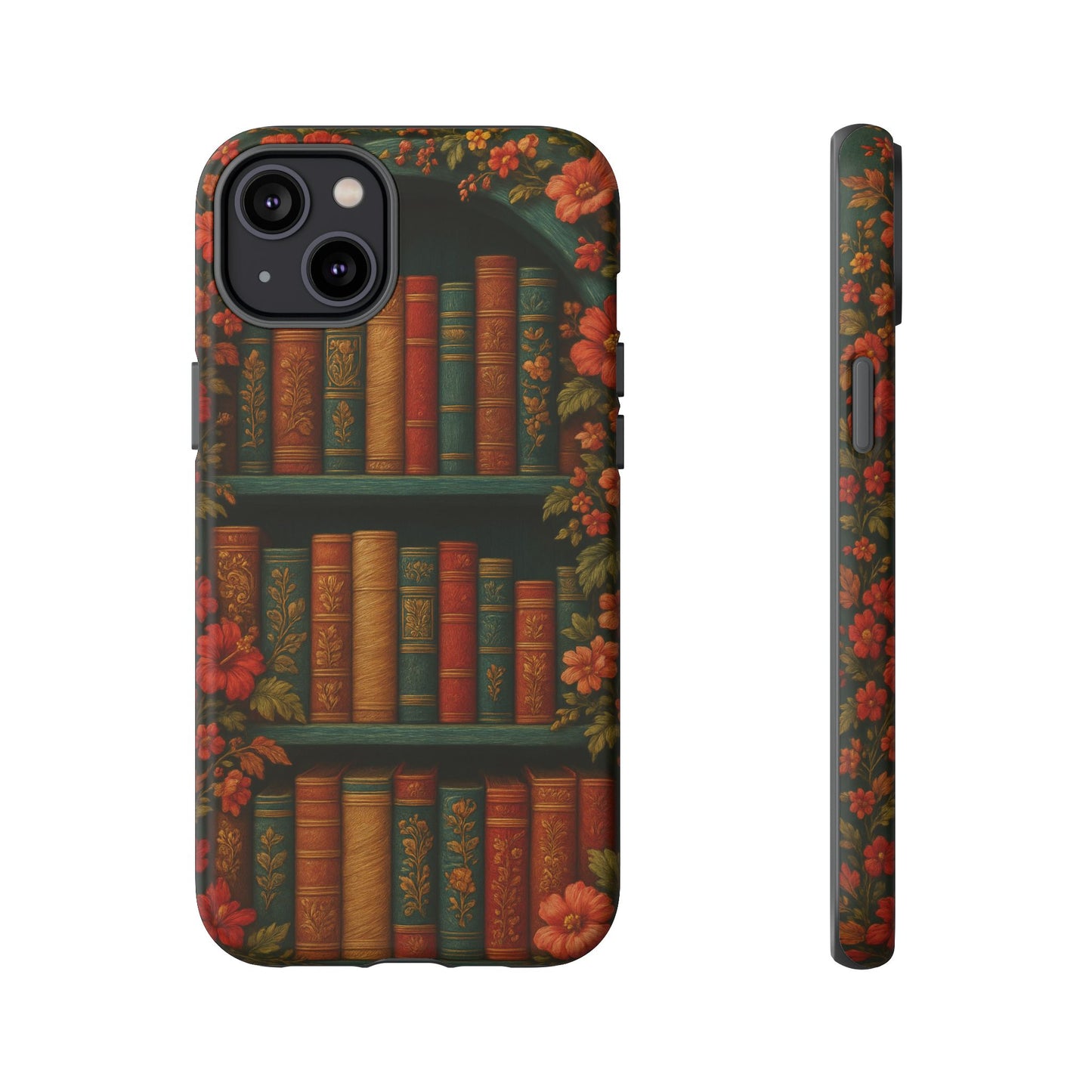Phone Case - Bookshelf Vintage Book Lover's iPhone & Samsung Cover