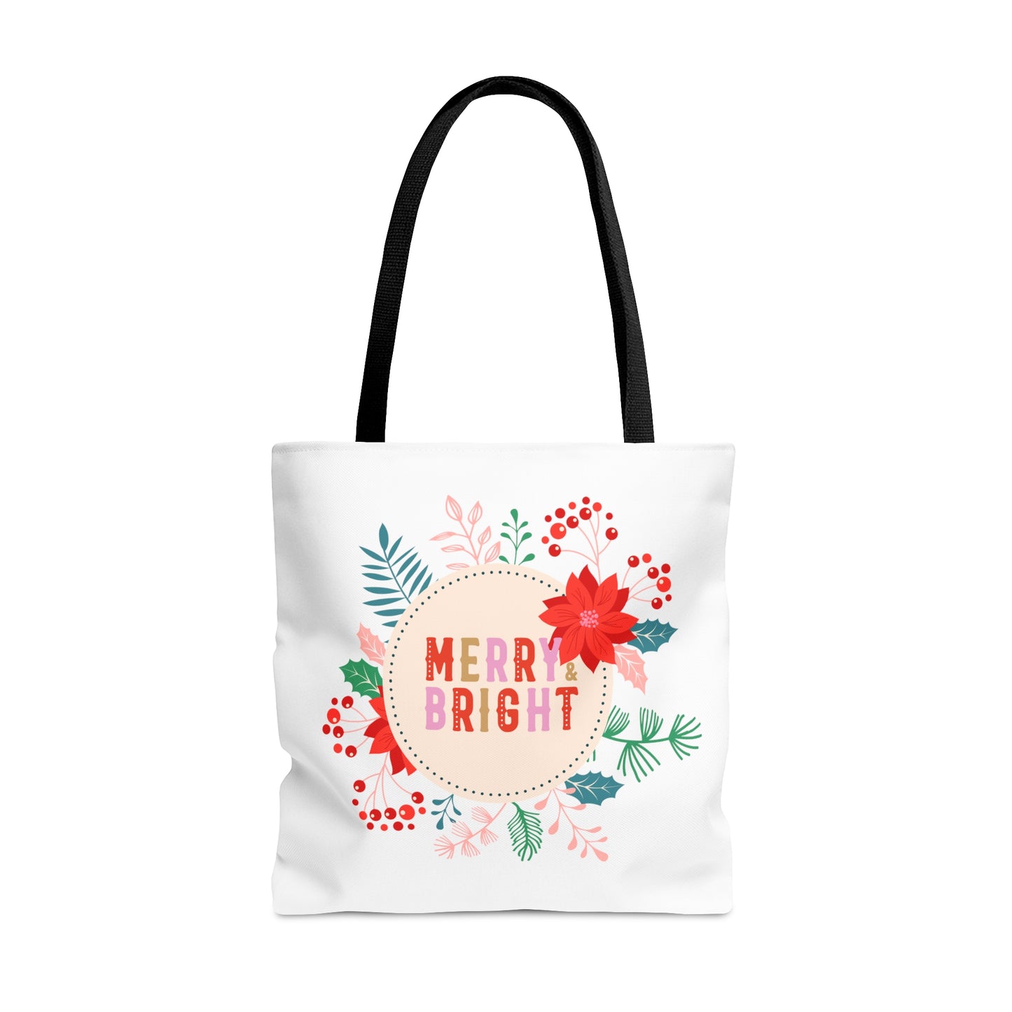 Merry Bright Printed Tote Bagas