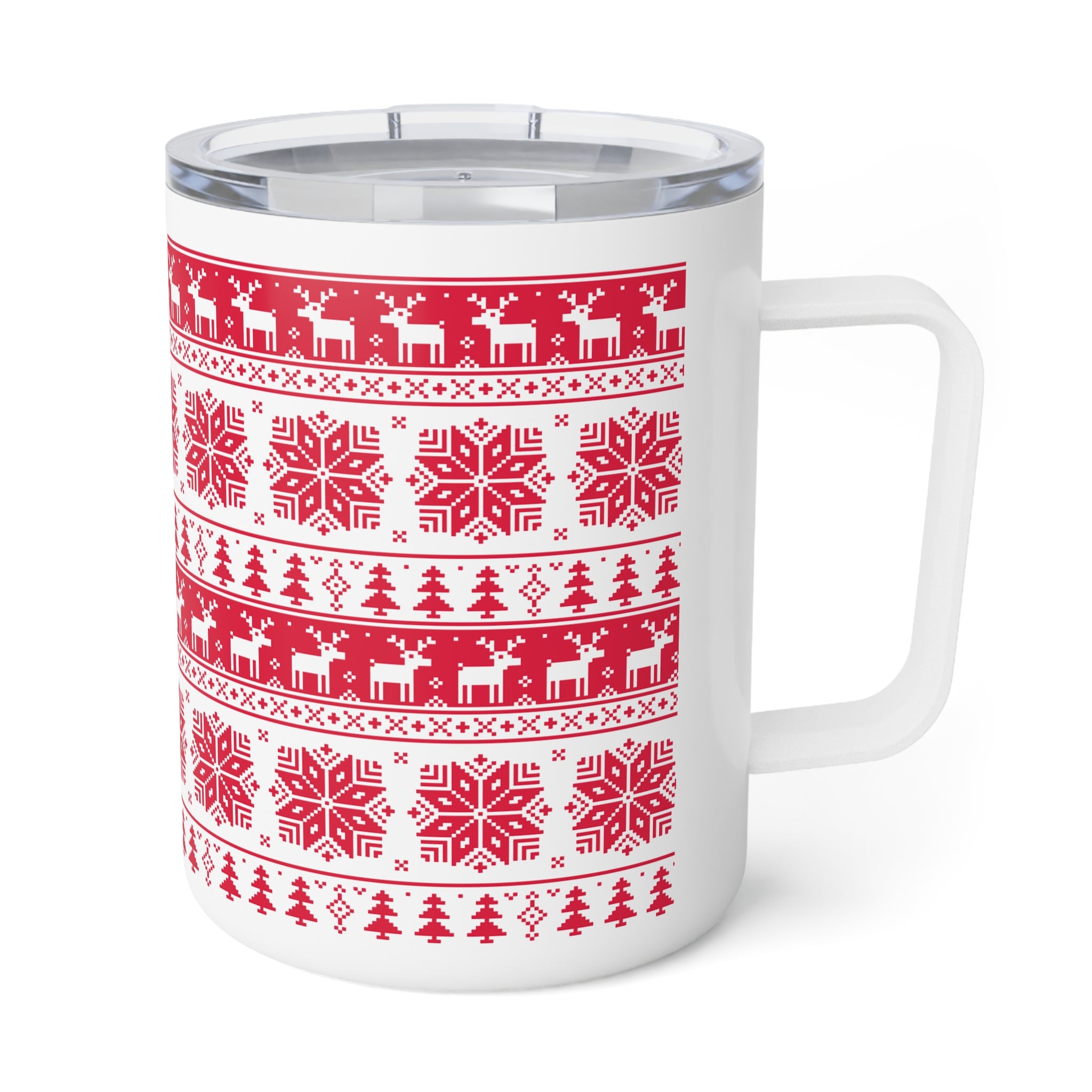 hristmas Stainless Steel Insulated Coffee Mug – 10oz Holiday Travel Cup