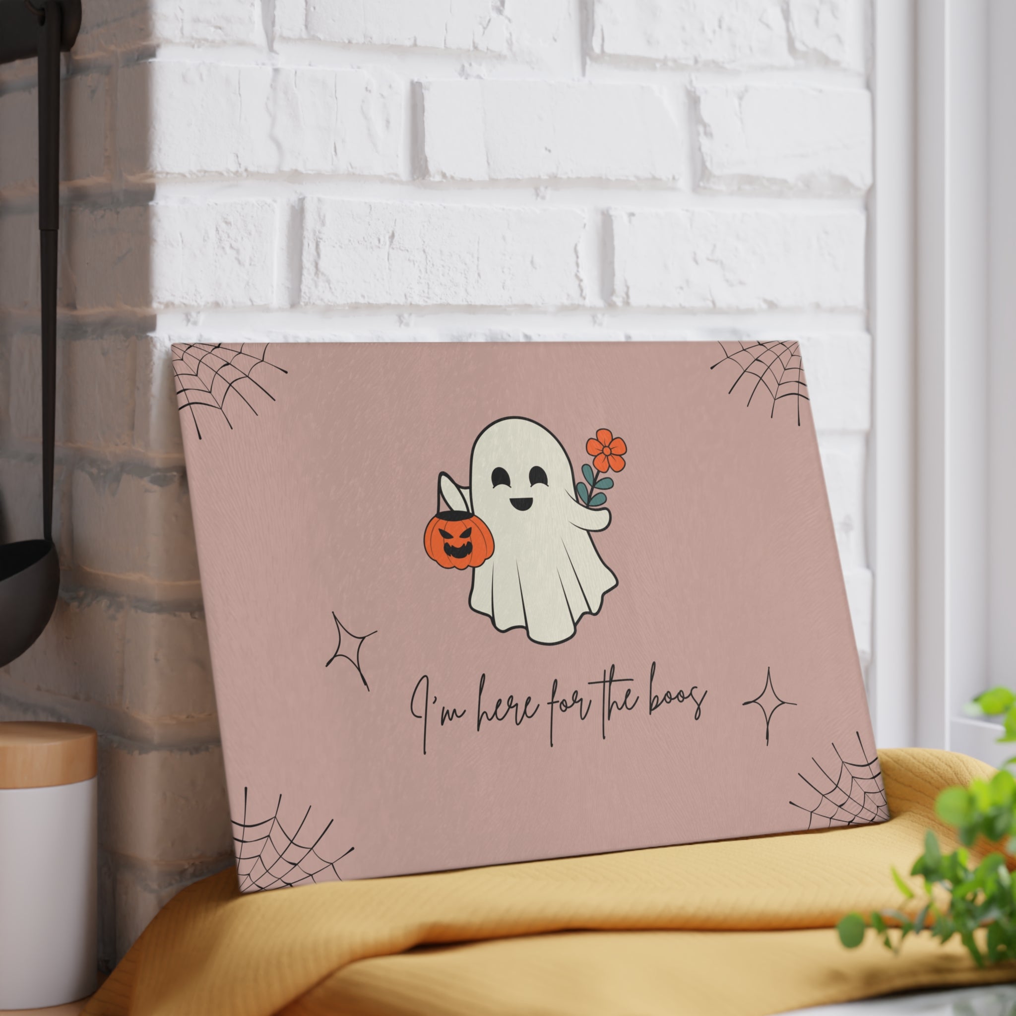 Cute Halloween Placemat with Ghost and Pumpkin Design