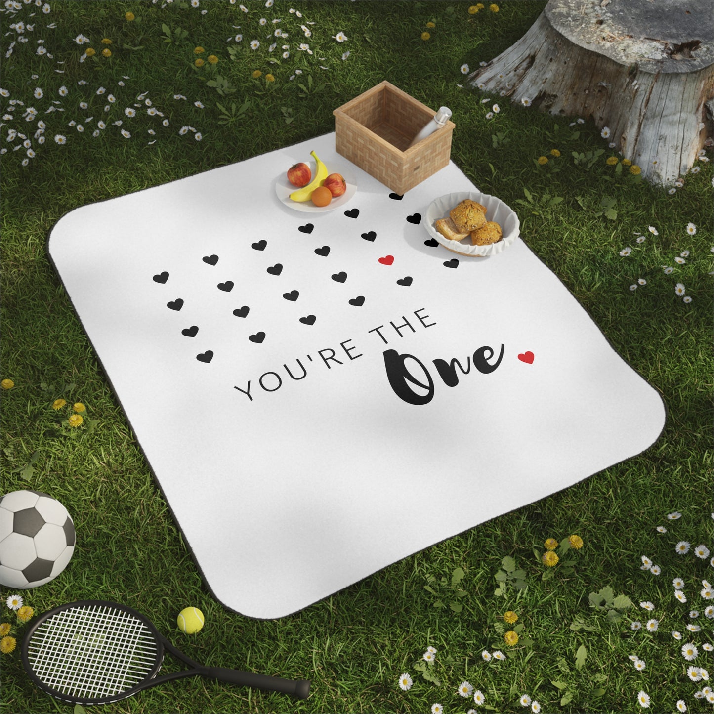 You are the one Picnic Blanket for Valentine Day