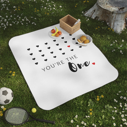 You are the one Picnic Blanket for Valentine Day