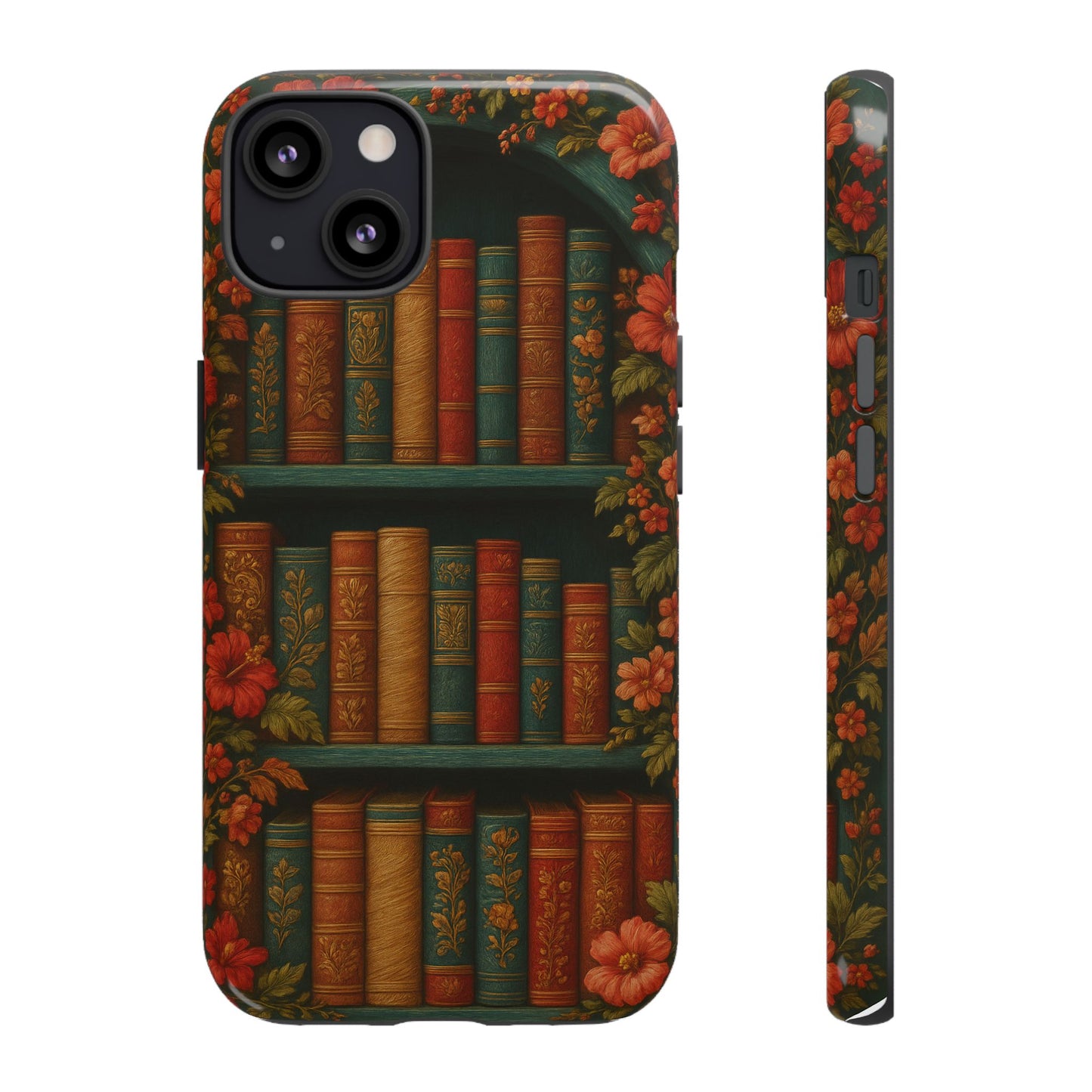 Phone Case - Bookshelf Vintage Book Lover's iPhone & Samsung Cover