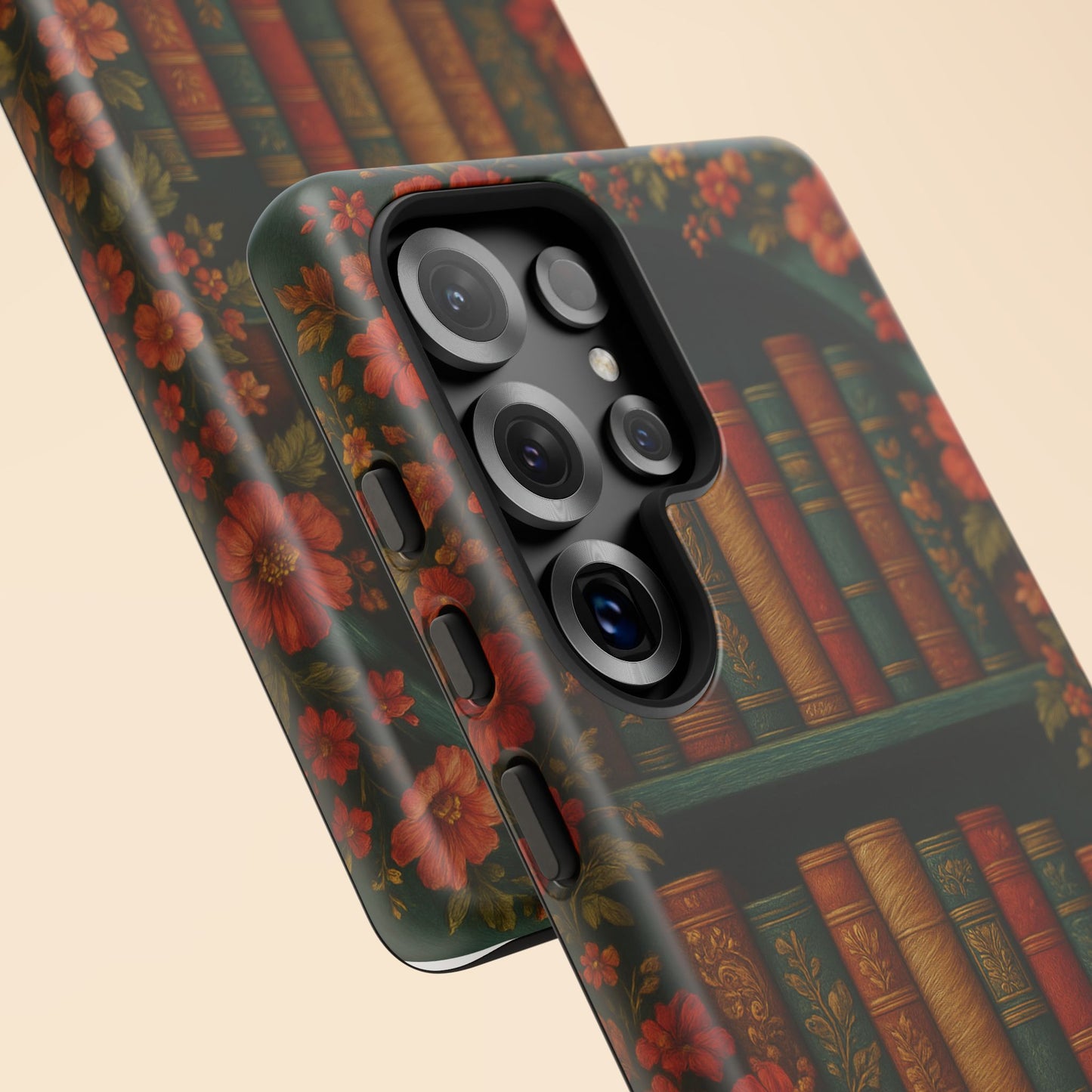 Phone Case - Bookshelf Vintage Book Lover's iPhone & Samsung Cover