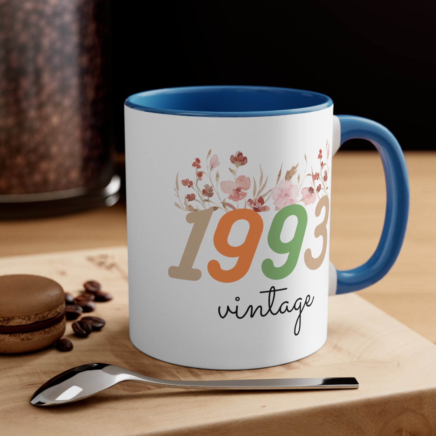 1993 Vintage Birthday Accent Coffee Mug, 11oz