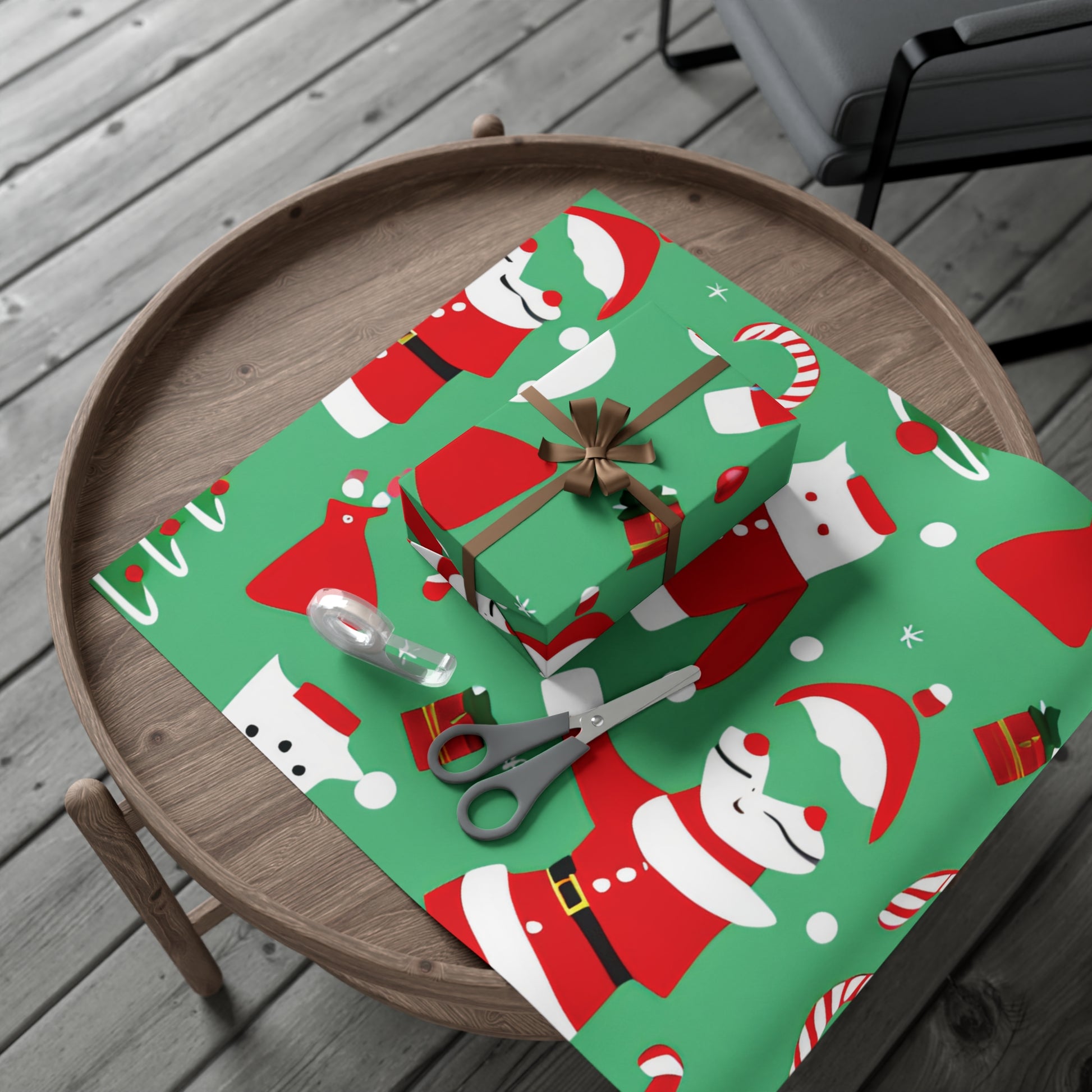 Festive Christmas Gift Wrap in Green - FestivalGiftShop – Festival Gift Shop