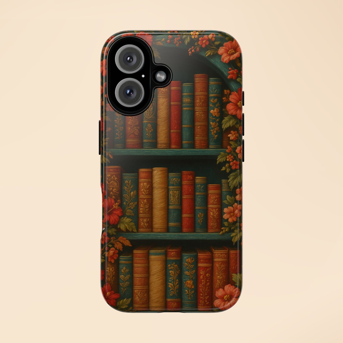 Phone Case - Bookshelf Vintage Book Lover's iPhone & Samsung Cover