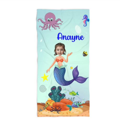 Personalized Beach Towels – Custom Funny Face Towels for the Beach, Pool, or Gifts, Unique & Fun Summer Essentials