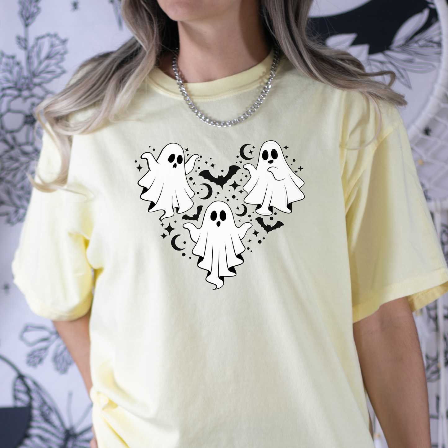 Cute Ghost Halloween T-Shirt – Vintage Orange Spooky Graphic Tee