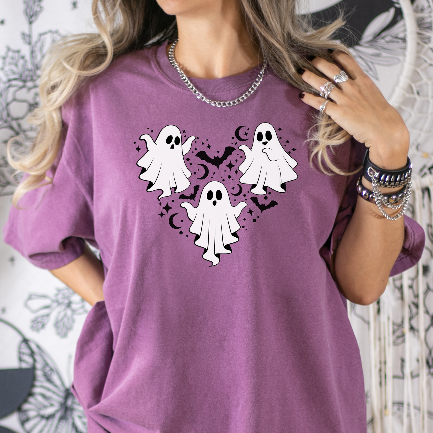 Cute Ghost Halloween T-Shirt – Vintage Orange Spooky Graphic Tee