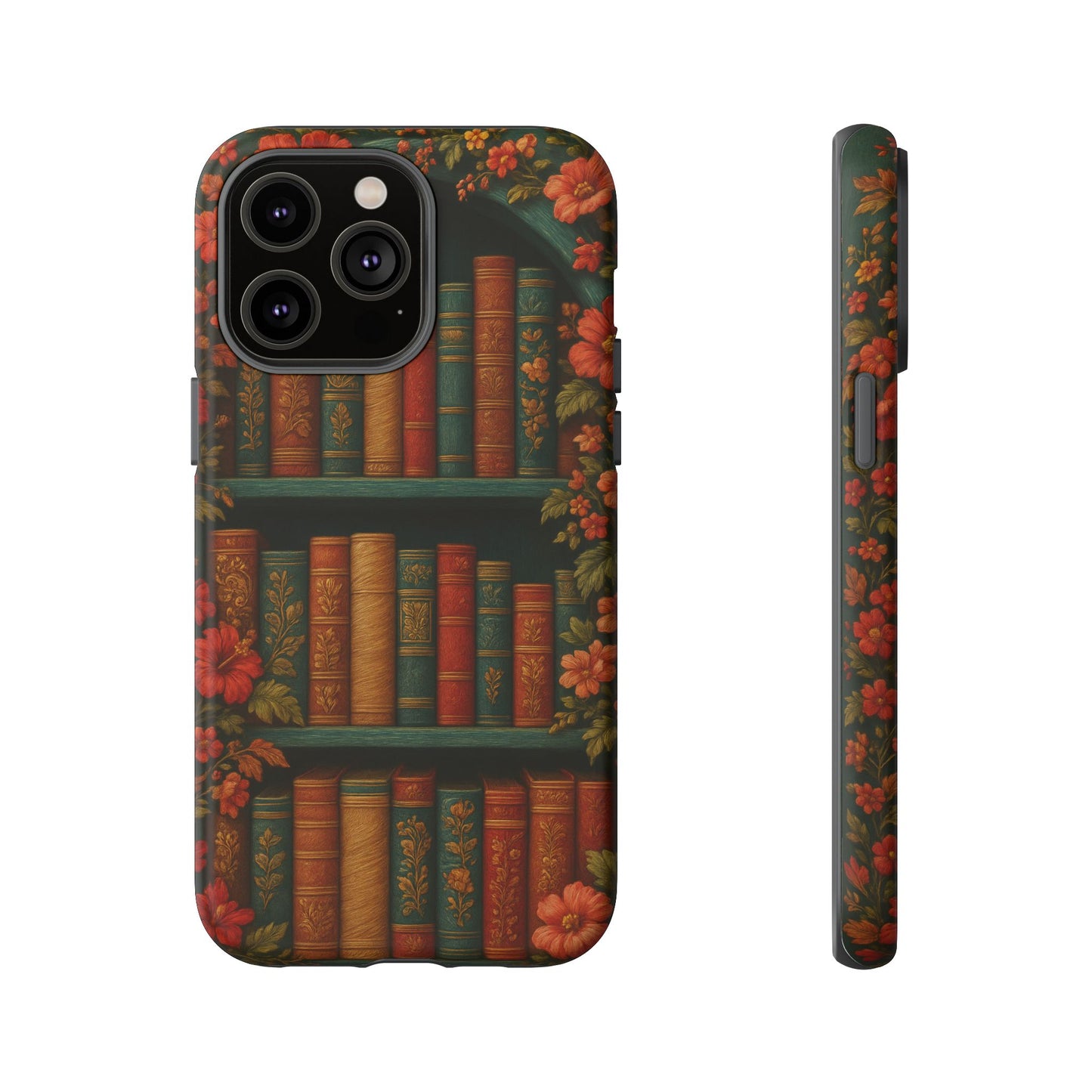 Phone Case - Bookshelf Vintage Book Lover's iPhone & Samsung Cover