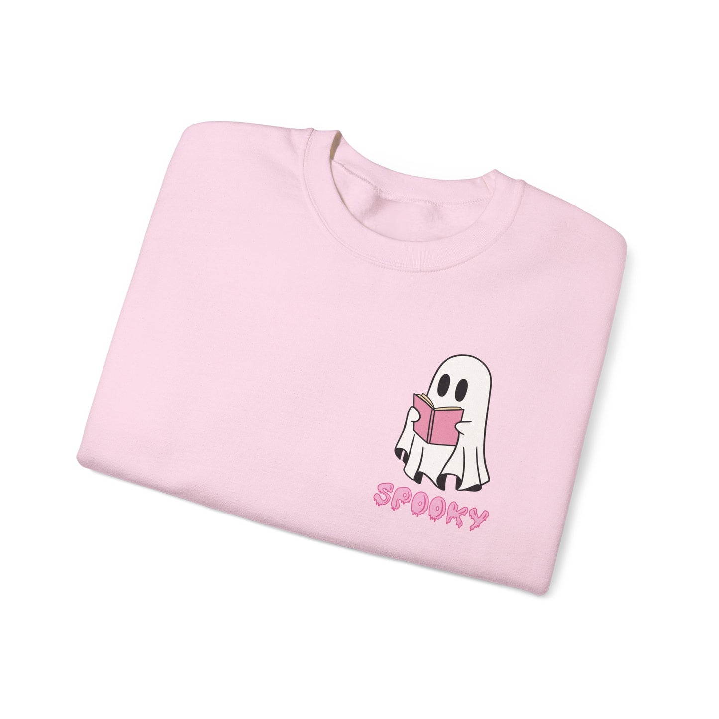 Spooky Bookworm Ghost Sweatshirt – Cozy Halloween Reads