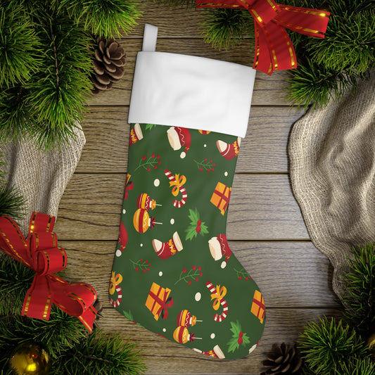 Holiday Stocking, Christmas Stockings, Green