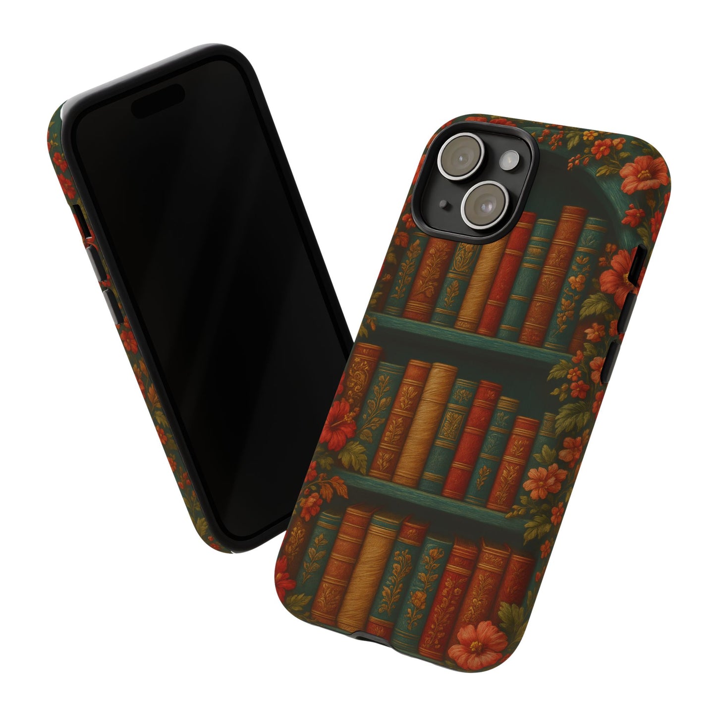 Phone Case - Bookshelf Vintage Book Lover's iPhone & Samsung Cover