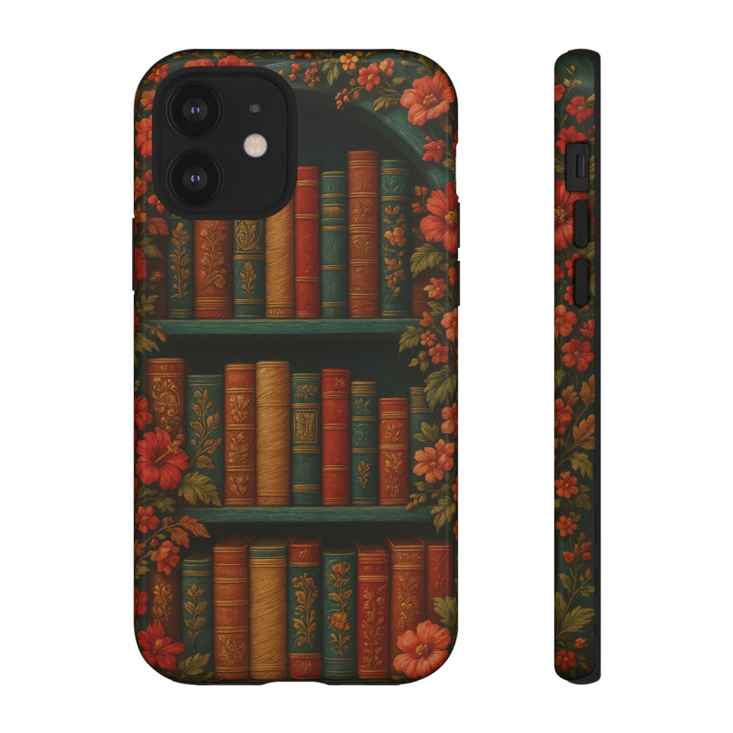 Phone Case - Bookshelf Vintage Book Lover's iPhone & Samsung Cover