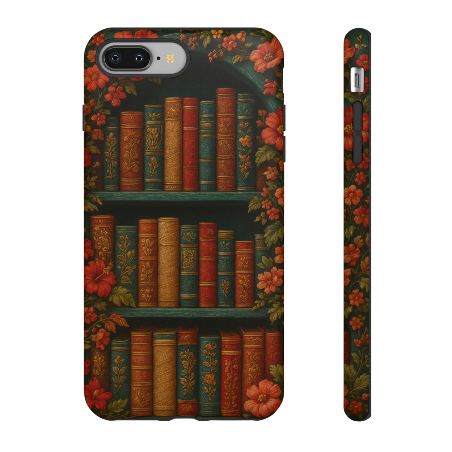 Phone Case - Bookshelf Vintage Book Lover's iPhone & Samsung Cover