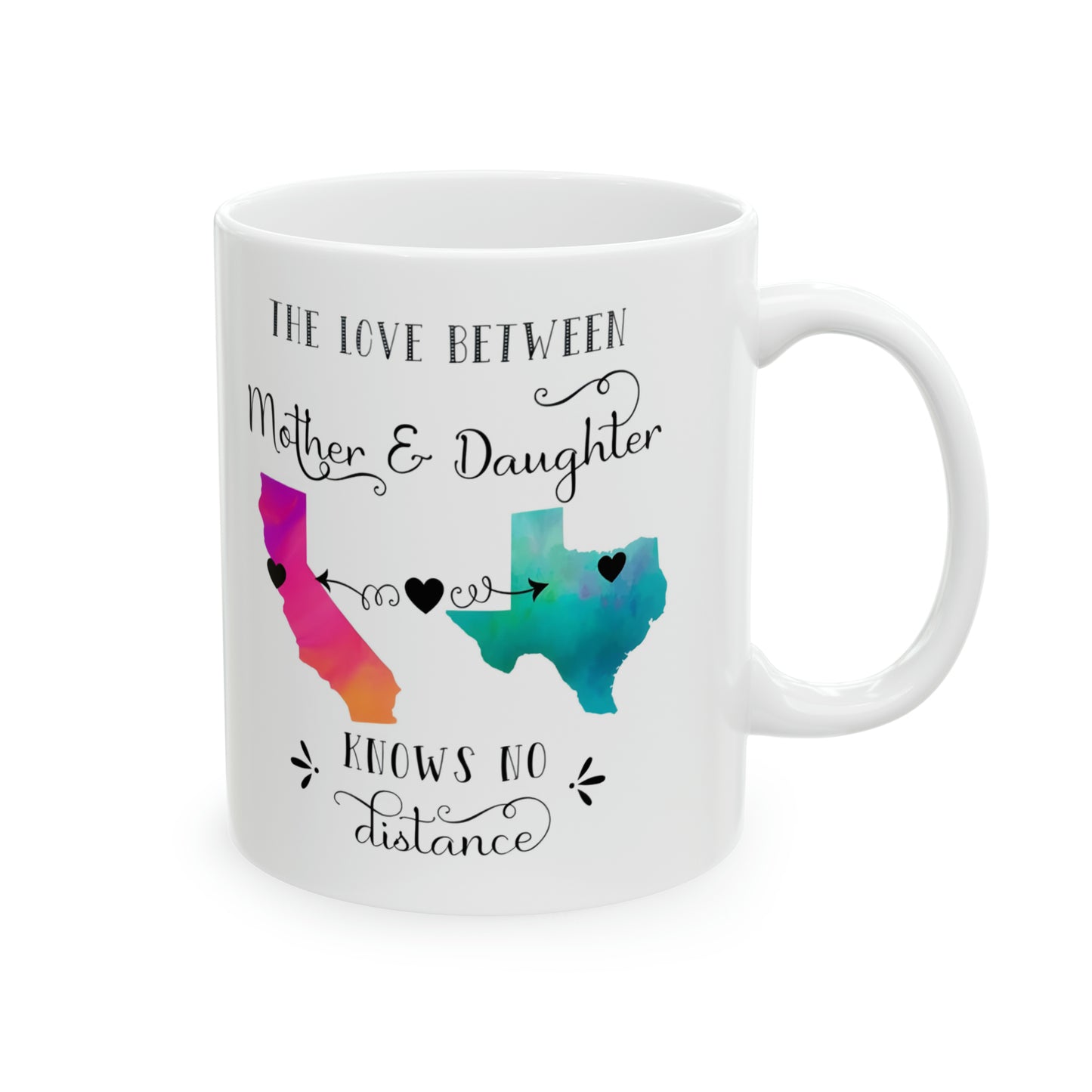 The Love Between Mother & Daughter Custom Mug, Mother's Day Gift