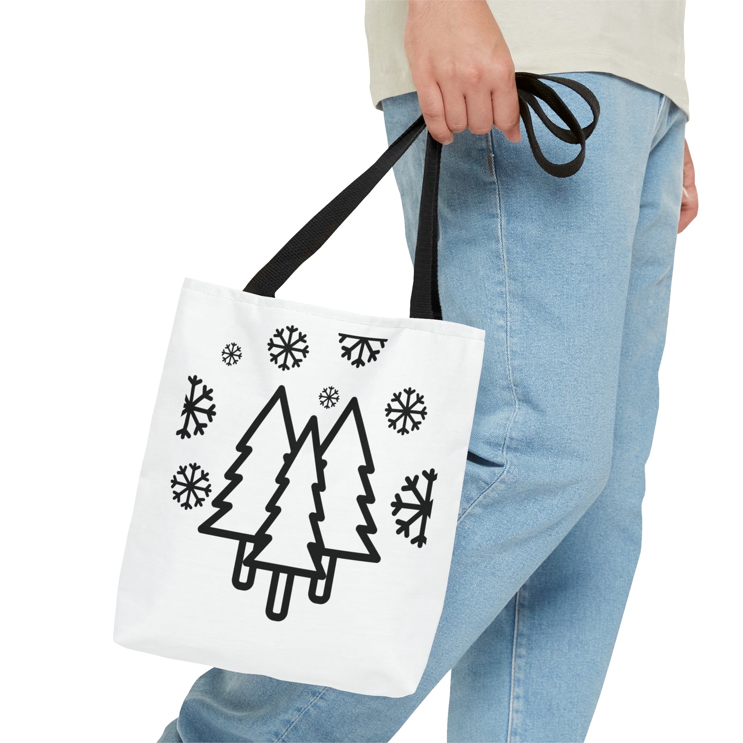 Christmas Tree Printed Tote Bags for Him & Her