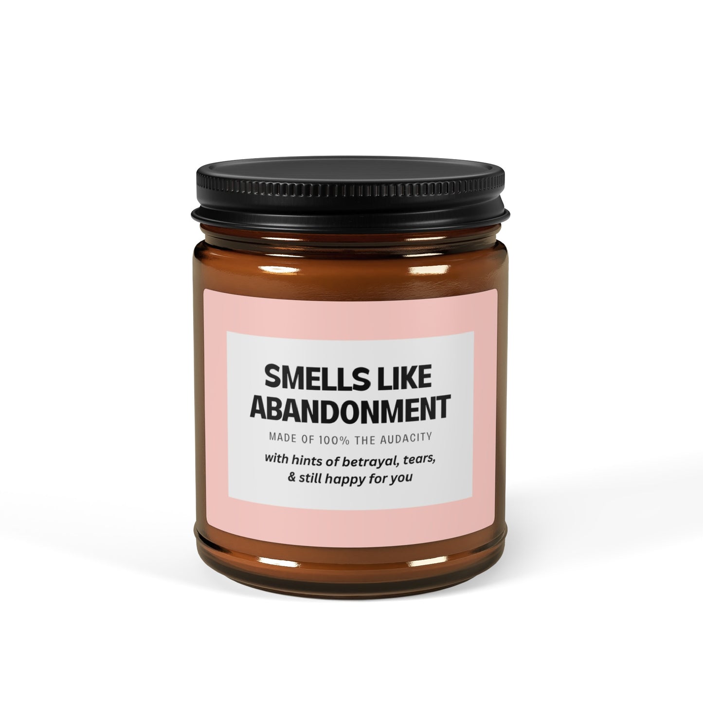 Smells Like Abandonment Candle for Moving Away Gift, Co Worker Leaving Gift