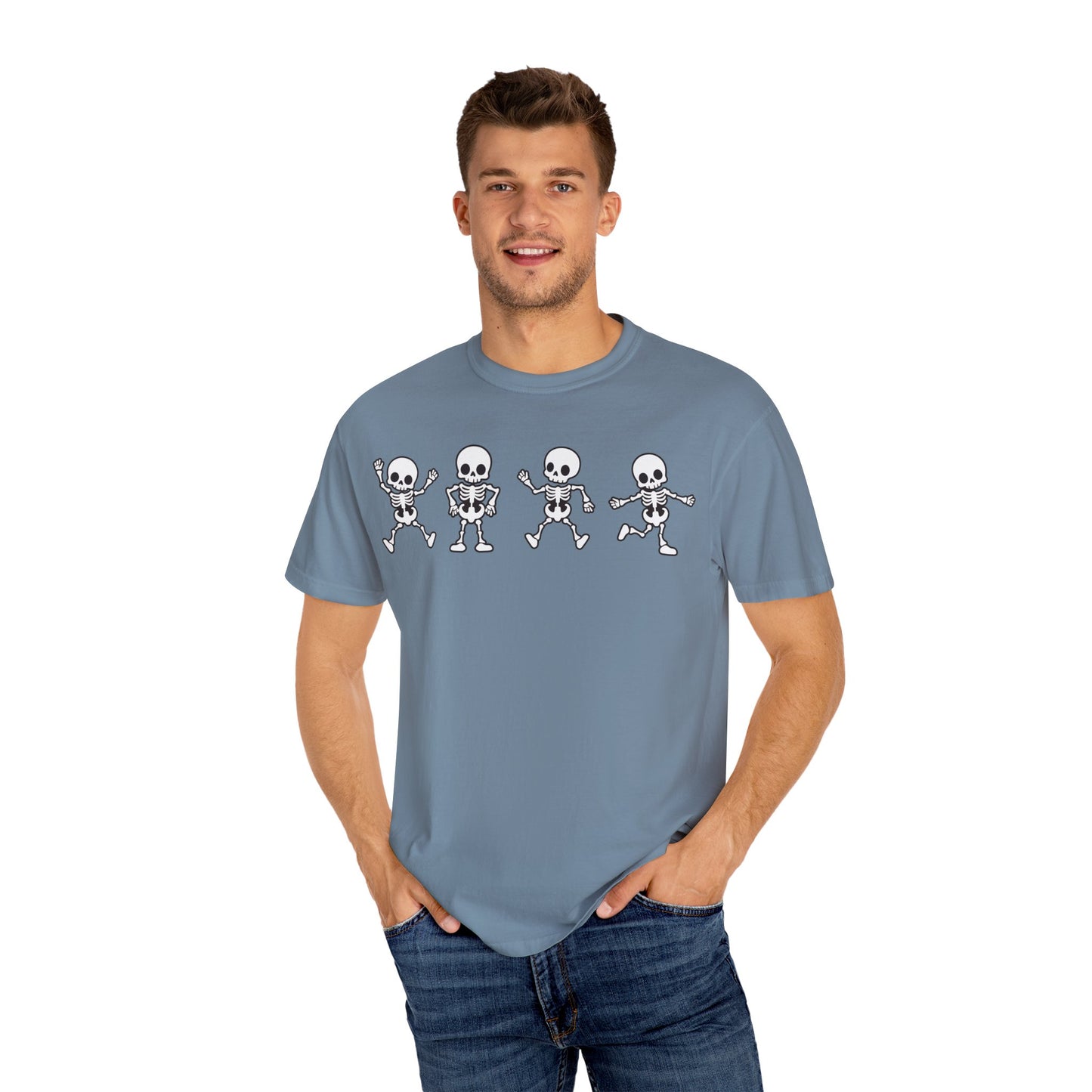 Dancing Skeletons Halloween T-Shirt – Fun Spooky Graphic Tee for Adults & Teens