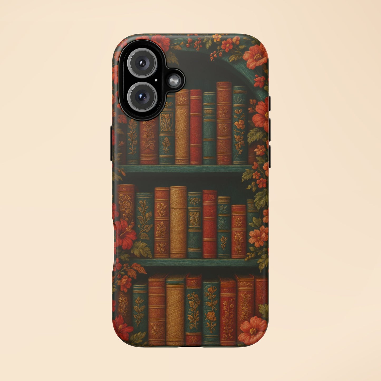 Phone Case - Bookshelf Vintage Book Lover's iPhone & Samsung Cover