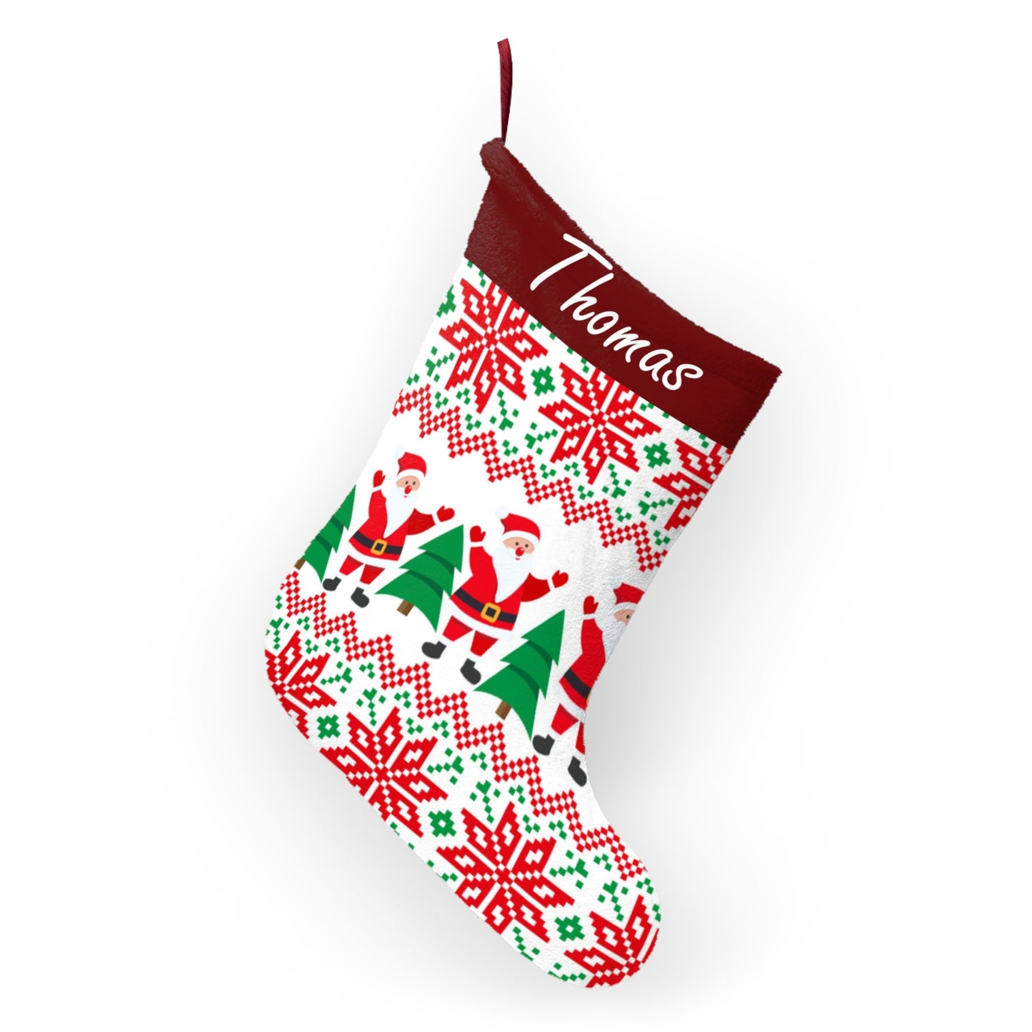 Personalized Holiday Stocking – Add Any Name for a Special Touch