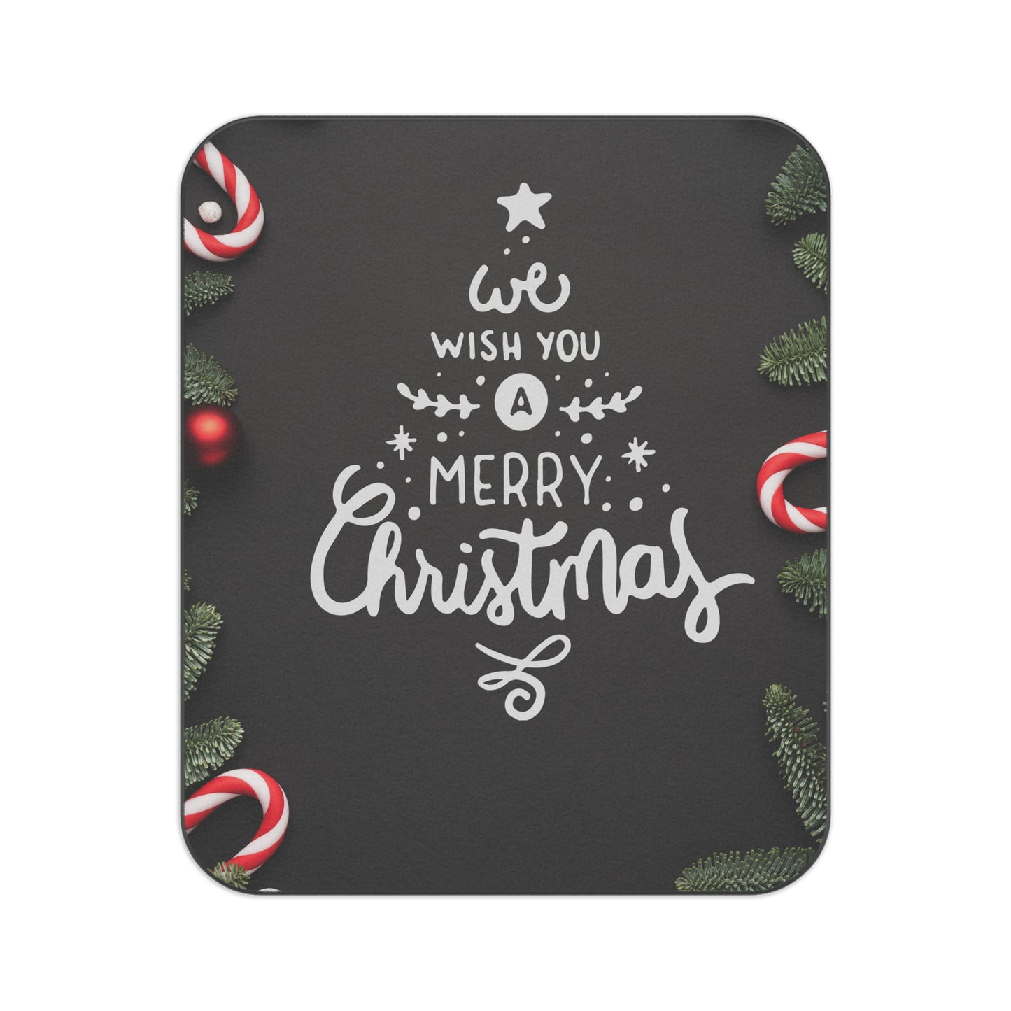 We Wish You Merry Christmas Printed Picnic Blanket