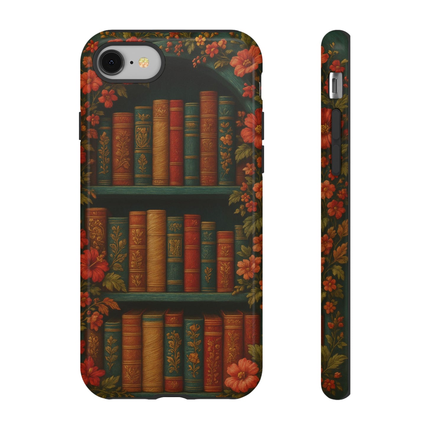 Phone Case - Bookshelf Vintage Book Lover's iPhone & Samsung Cover