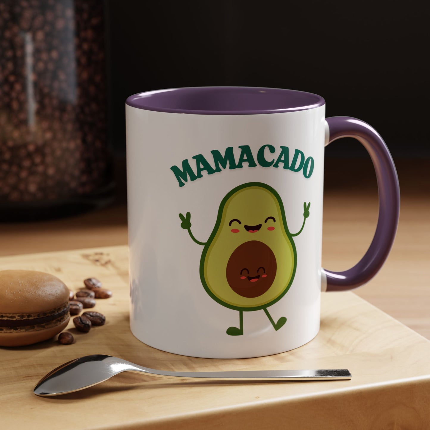 Mamacado Funny Avocado Mug – Cute New Mom Gift, Baby Announcement, Mother's Day Present, New Mama Reveal Cup