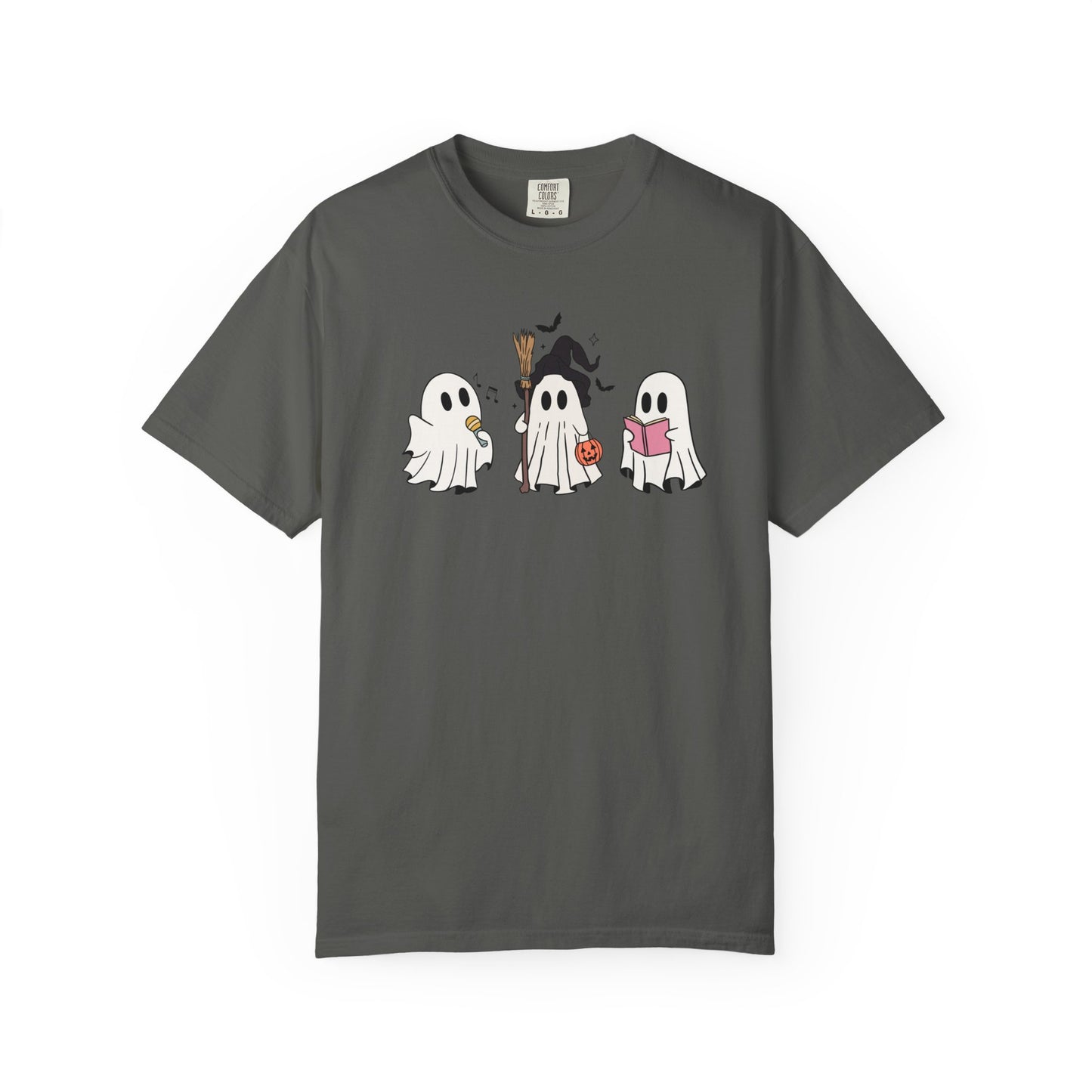 Cute Ghost Friends Halloween T-Shirt – Fun Cartoon Graphic Tee for Spooky Season