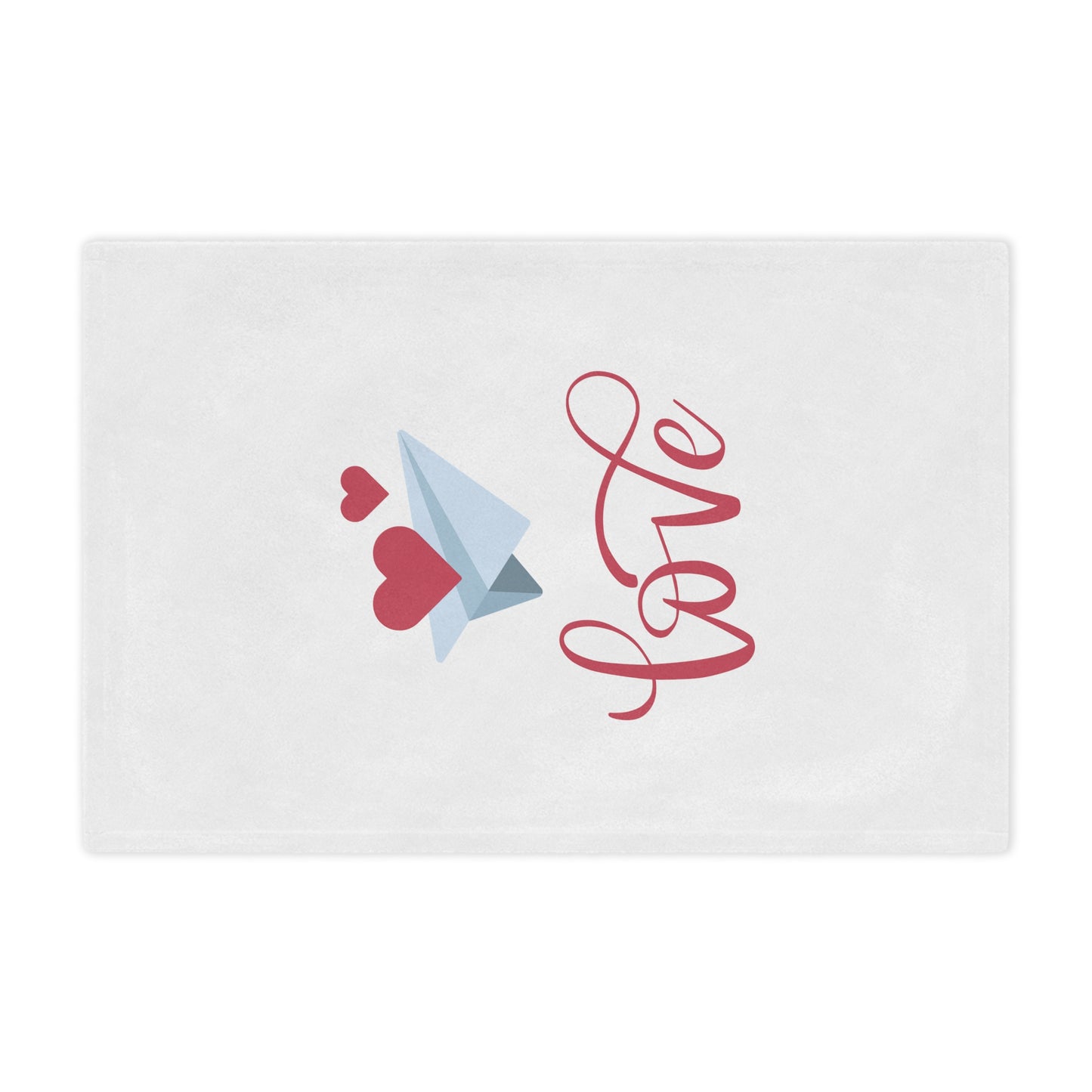 Love with Flying Hearts Printed Minky Blanket for Valentine