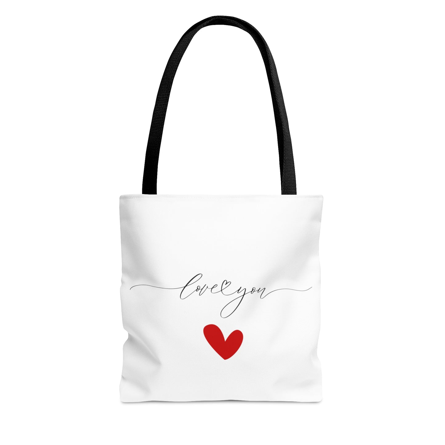 Valentine Tote Bags, Love You with Small Heart Tote Bag